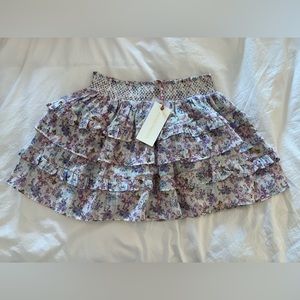 LoveShackFancy - Billie Skirt - Positano Blue - size 12y